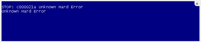 ws2help.dll 파일을 변조하는 악성코드로 인해 블루 스크린이 발생한 화면